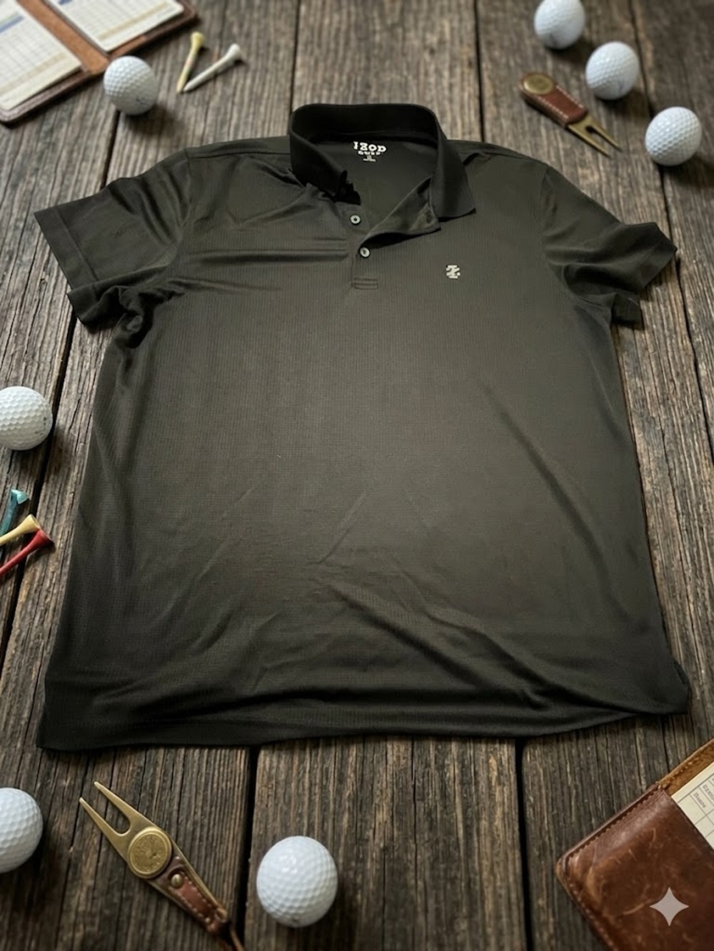 Izod Men's Dark Green Polo Shirt